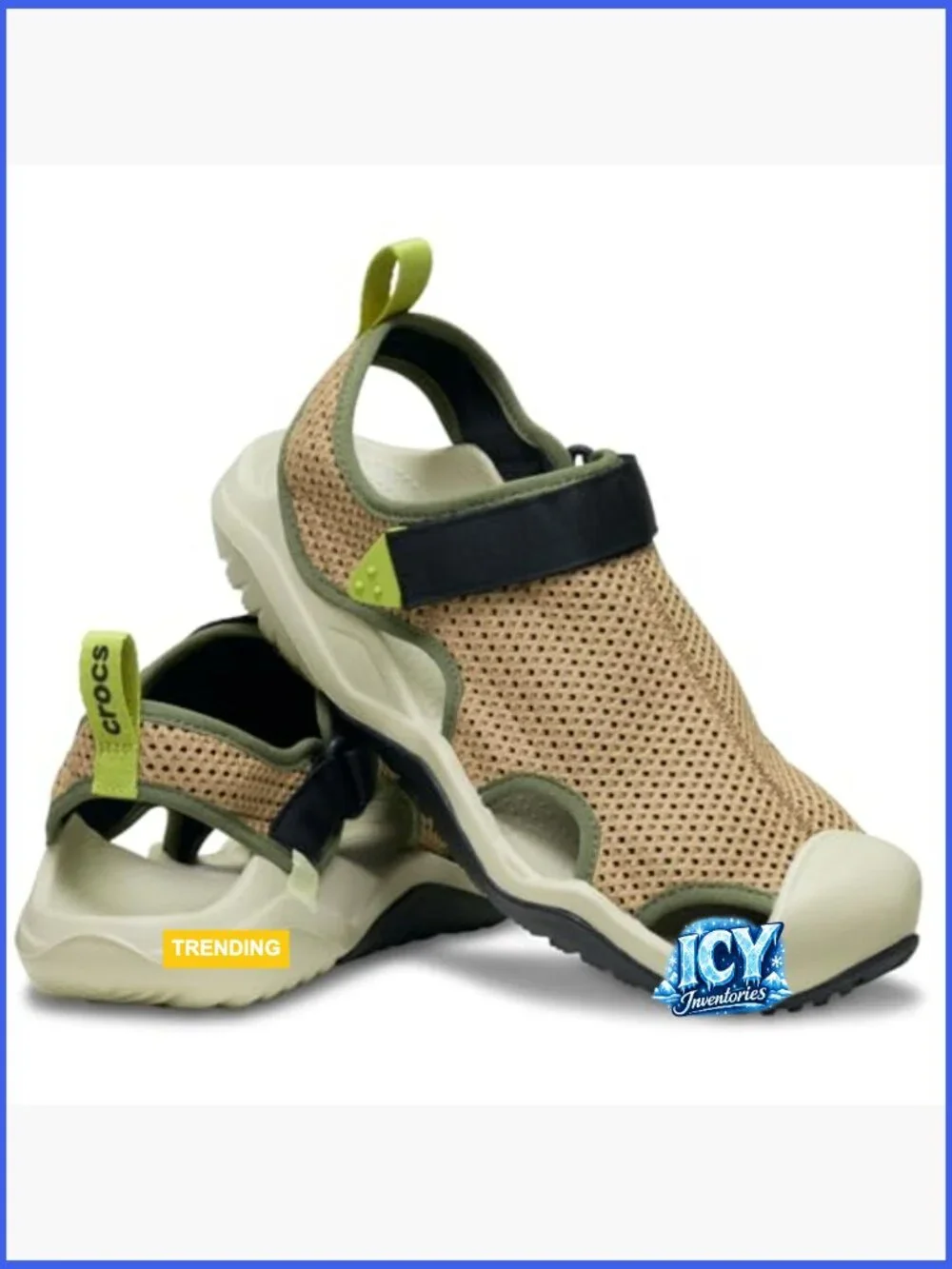 Men's Swiftwater Mesh Deck Sandals - Hook & Loop Closure, Water Resistant